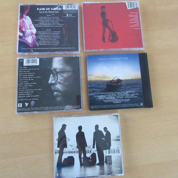 Rock & Roll CD lot (5) Jagger, Hendrix, Clapton, Pink Floyd, U2 - Picture 2 of 2